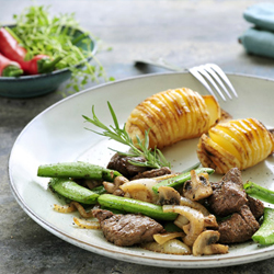 thịt b&ograve; sốt teriyaki